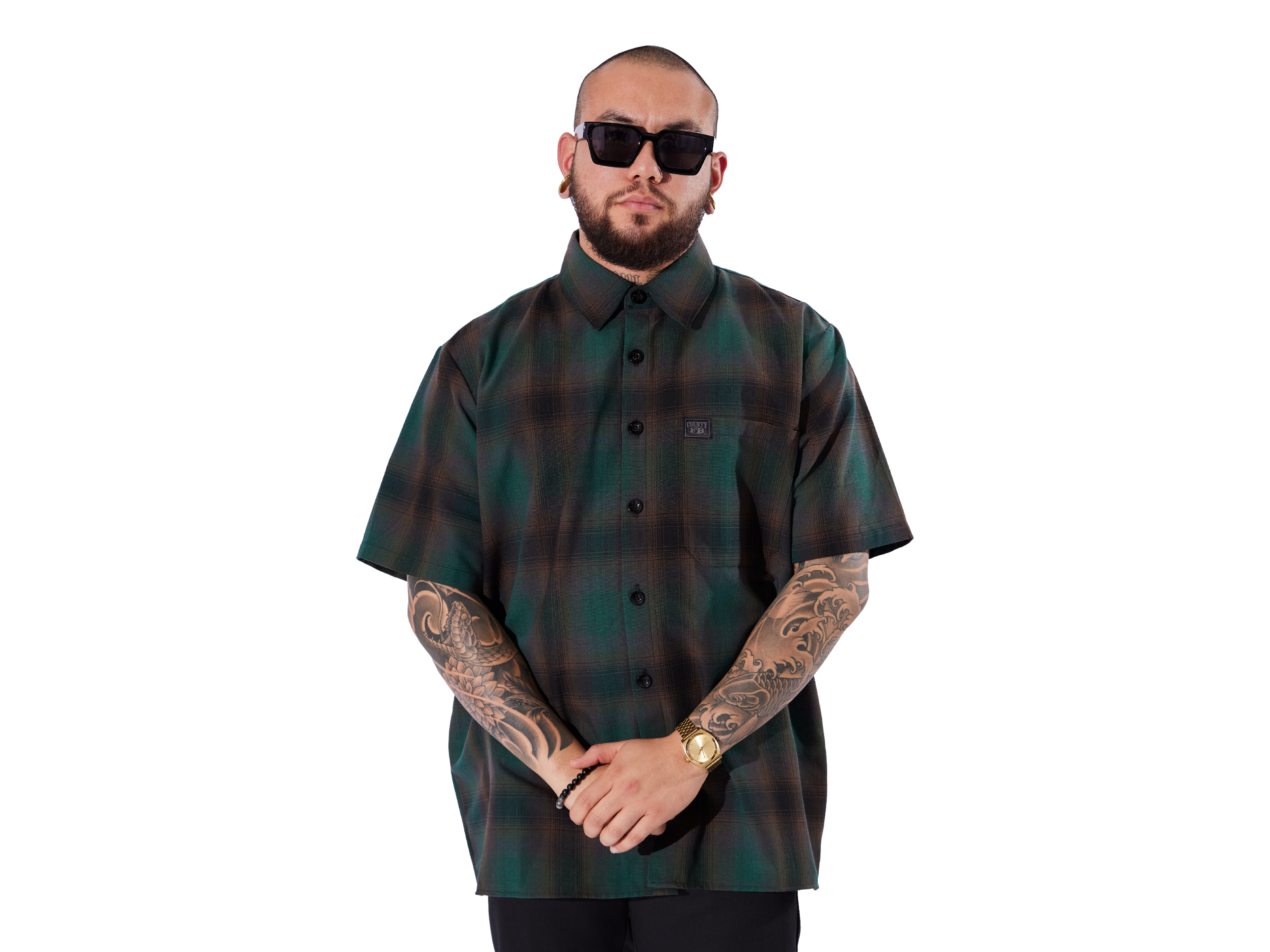 FB County Checkered Short Sleeve Flannel