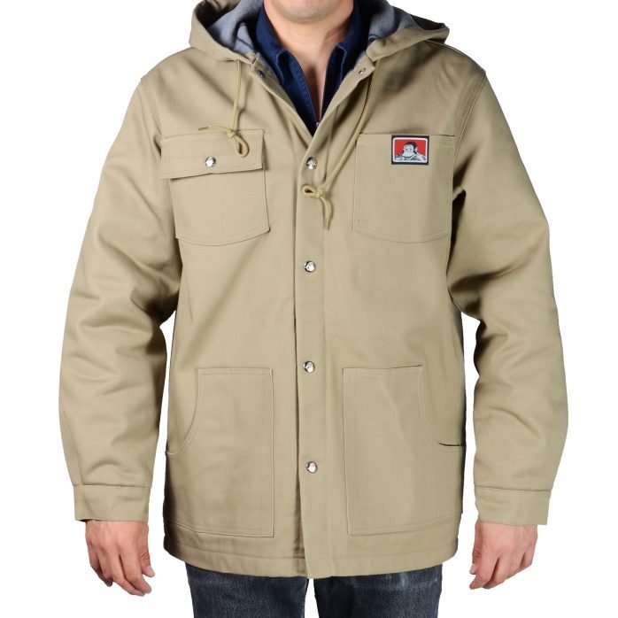 Ben Davis Men's Hooded Front Snap Jacket