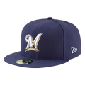 New Era Milwaukee Brewers Navy 59FIFTY Fitted Hat