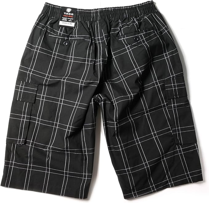 Yago Plaid Elastic Shorts