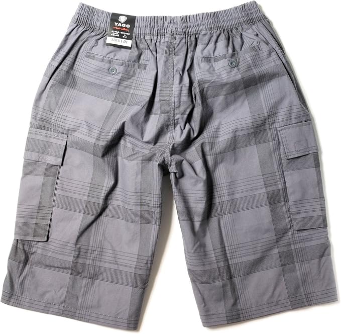 Yago Plaid Elastic Shorts