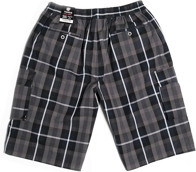 Yago Plaid Elastic Shorts