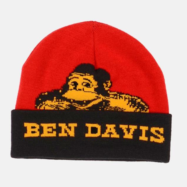 Ben Davis Cuffed Knit Logo Beanie