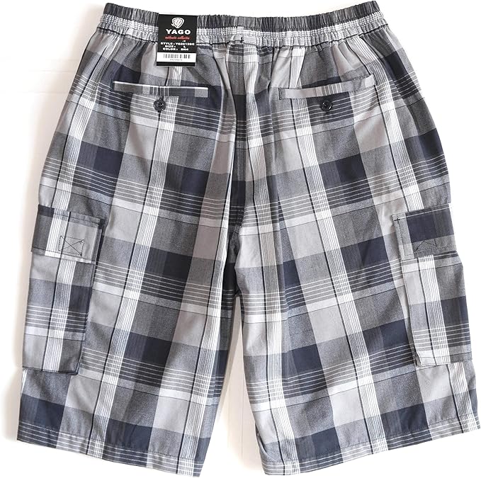 Yago Plaid Elastic Shorts
