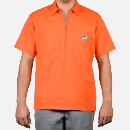 Ben Davis Men's 1/2 Zip Shirt Solid – Knsportswear Ben Davis Men's 1/2 Zip Shirt Solid – Knsportswear