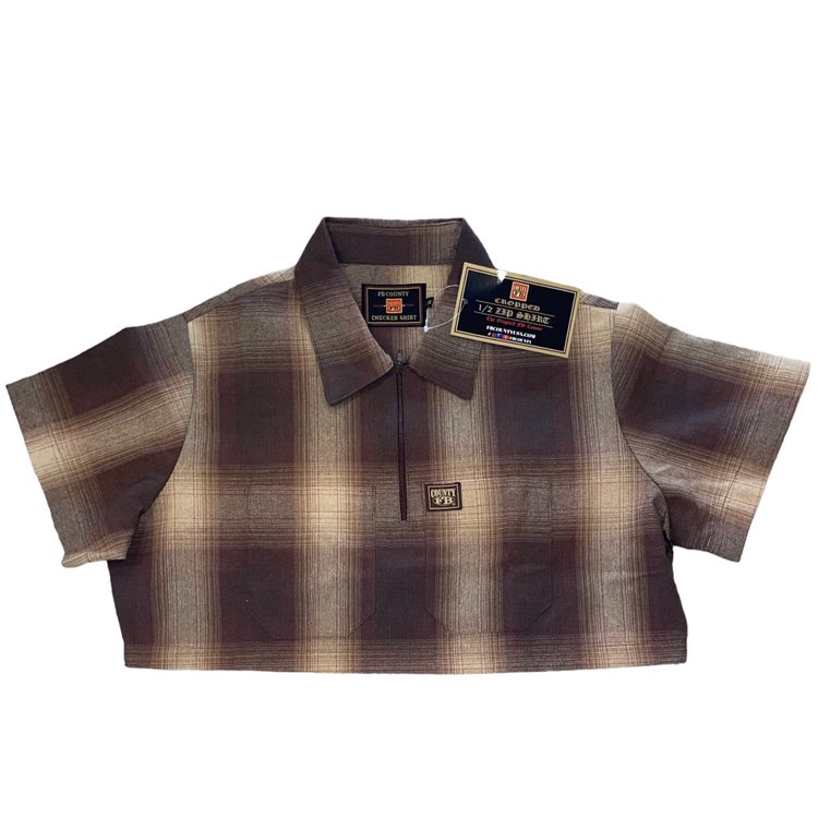 FB County Women's Cropped 1/2 Zip