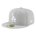 New Era Los Angeles Dodgers Grey 59FIFTY Fitted Hat