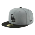 New Era Los Angeles Dodgers Storm Gray Black 59FIFTY Fitted Hat