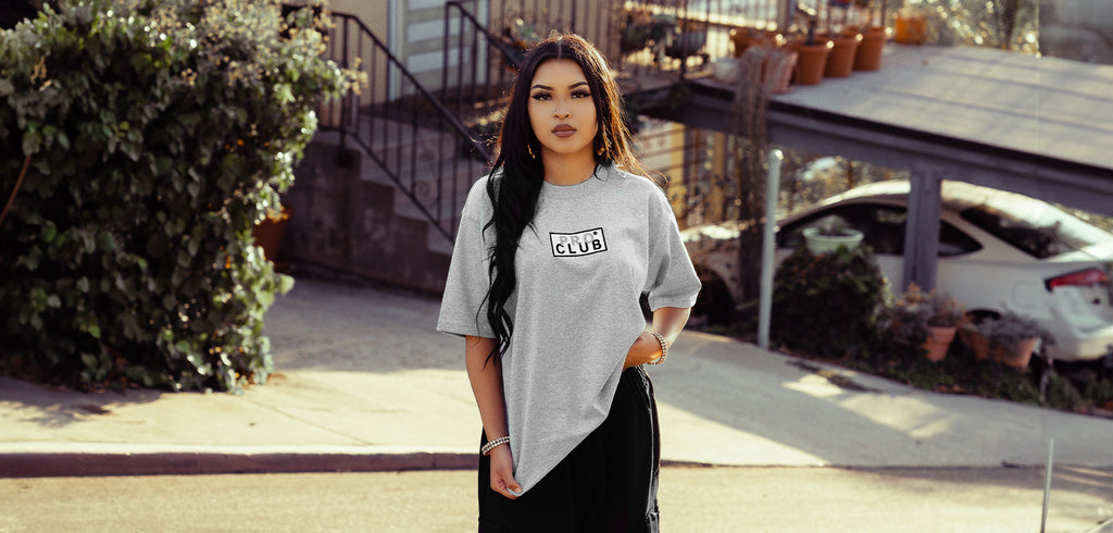 Pro Club Heavyweight Short Sleeve Embroidered Box Logo Tee