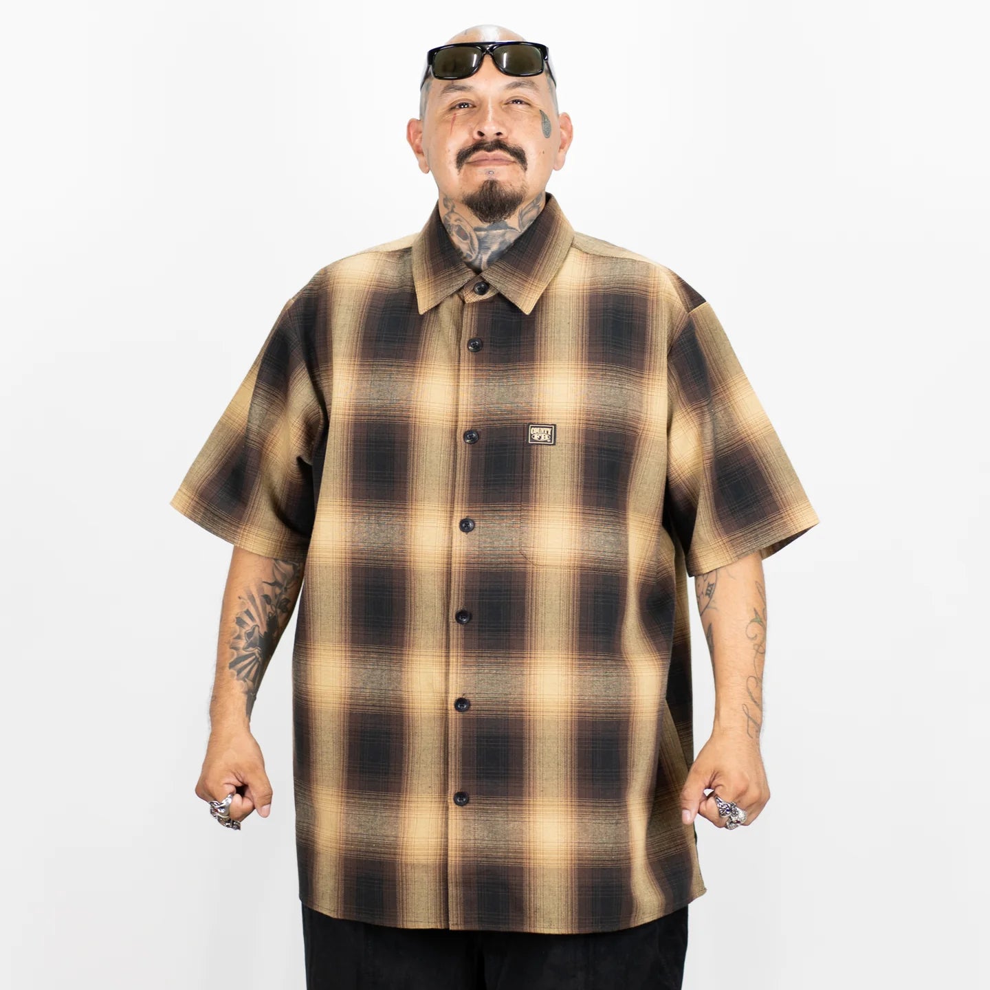 FB County Checkered Short Sleeve Flannel