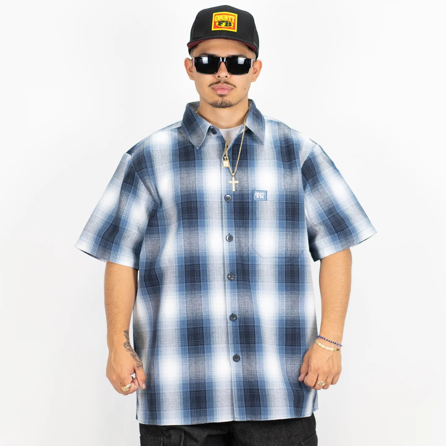 FB County Checkered Short Sleeve Flannel