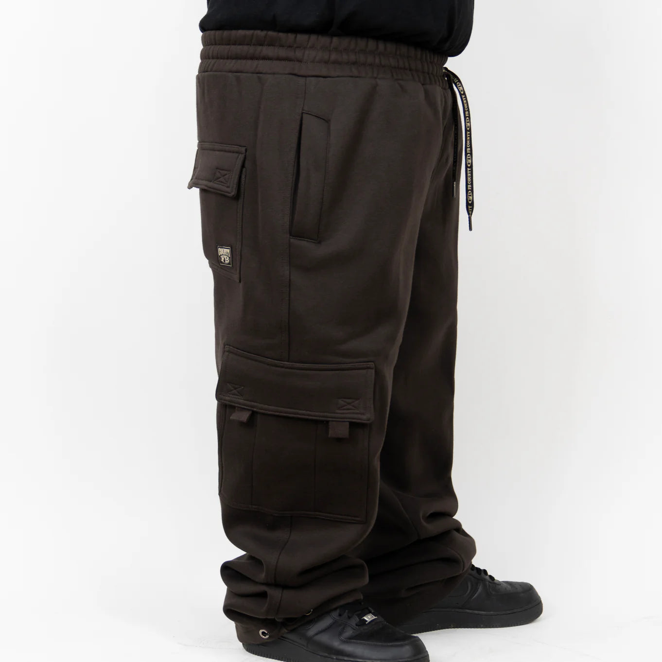 FB County Brown Cargo Sweatpants