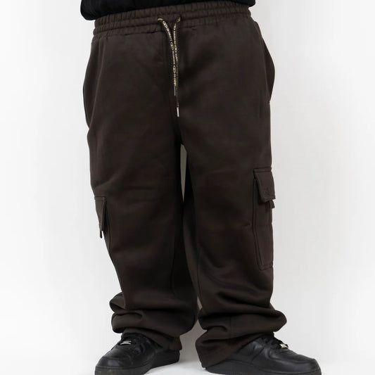 FB County Brown Cargo Sweatpants