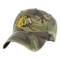 '47 Brand Clean Up Chicago Blackhawks Camo Adjustable Hat