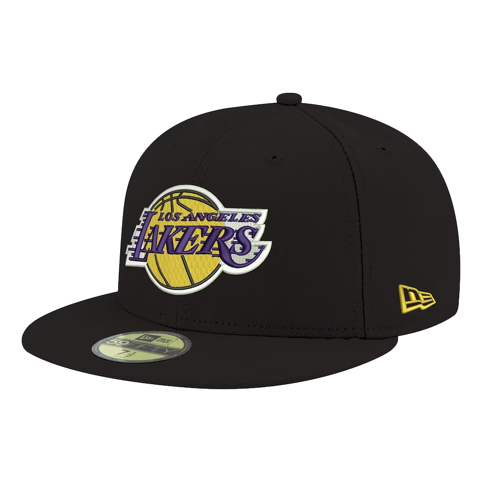 New Era Los Angeles Lakers Black 59FIFTY Fitted Hat
