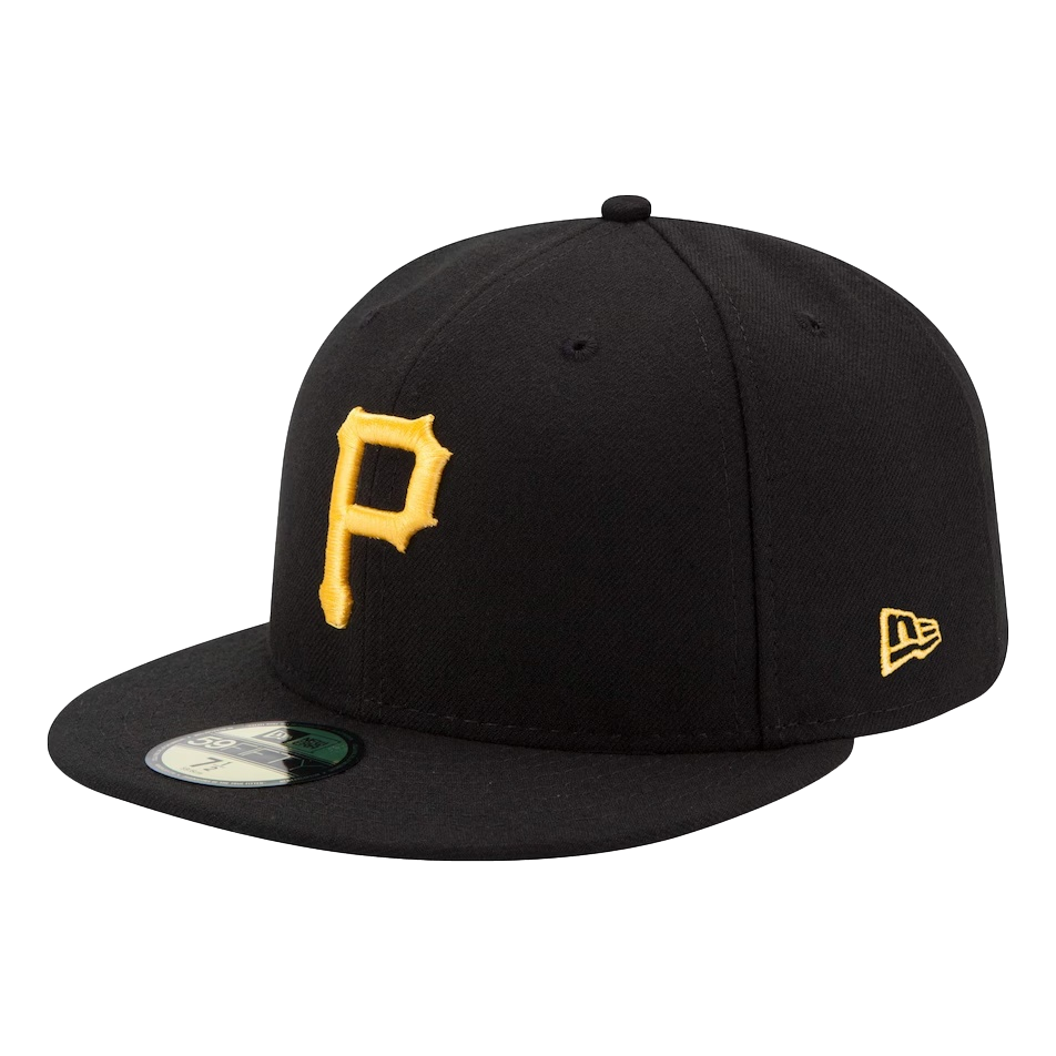 New Era Pittsburg Pirates Black Game Authentic Collection On-Field 59FIFTY Fitted Hat