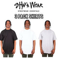 Shaka 3 Pack Heavyweight Short Sleeve T-shirt