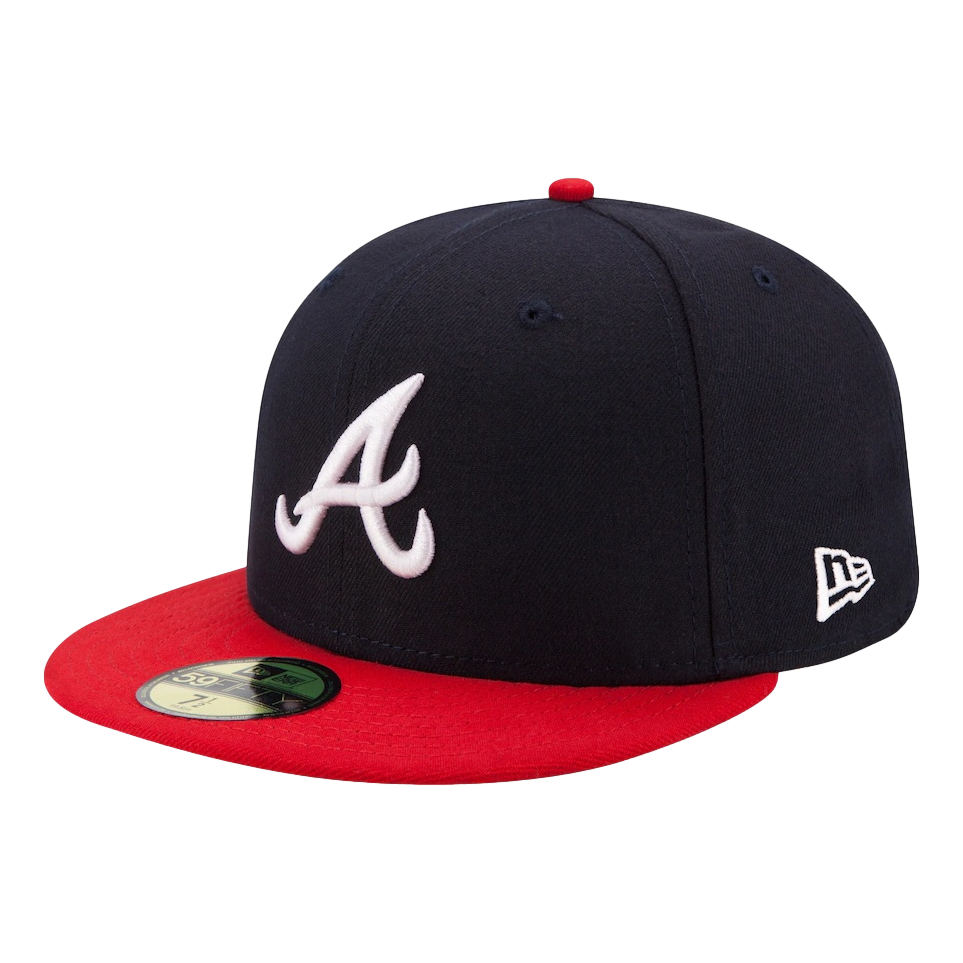 New Era Atlanta Braves Navy/Red Home Authentic Collection On-Field 59F ...