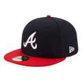 New Era Atlanta Braves Navy/Red Home Authentic Collection On-Field 59FIFTY Fitted Hat
