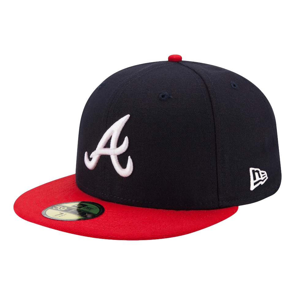 New Era Atlanta Braves Navy/Red Home Authentic Collection On-Field 59FIFTY Fitted Hat