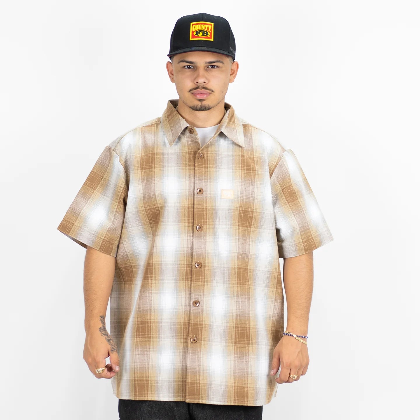 FB County Checkered Short Sleeve Flannel