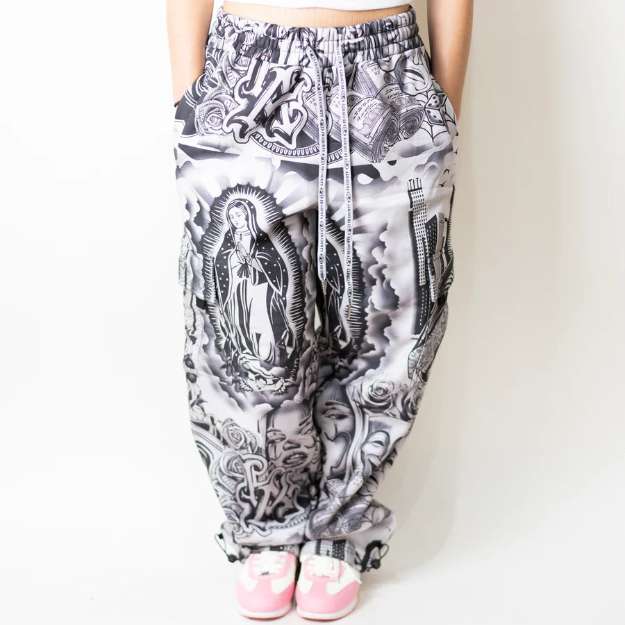 FB County Tatted  Graffiti Sweatpants