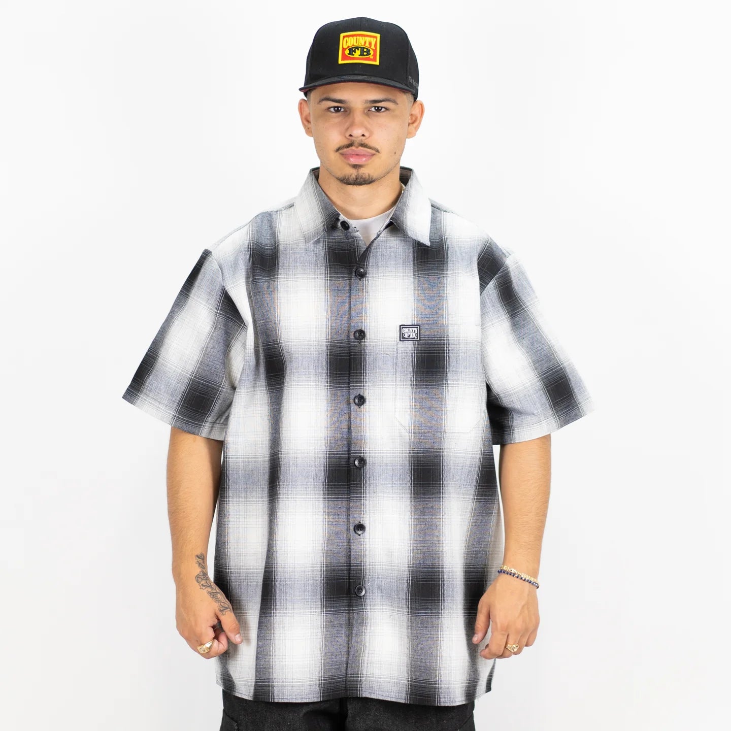 FB County Checkered Short Sleeve Flannel